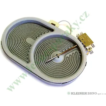 Příslušenství pro ohřívač vody Těleso topné sálavé DUO ovál 250x140 mm, 2000W (shodné s 225847, 607622) ( 616951 )