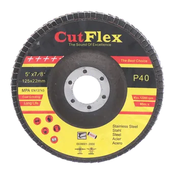 Brusný kotouč CutFlex Lamelový brusný kotouč na ocel a nerez, ø 125 mm, zrno 40
