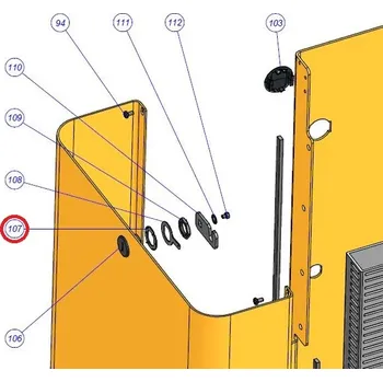 Pohon brány NICE R28.5120 podložka bubienka dvierok závory MBAR, LBAR