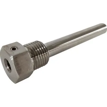Nerezová jímka k teploměrům 1/2" x 165mm A.1.10.jimka165N
