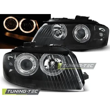 Přední světlomet PŘEDNÍ SVĚTLA ANGEL EYES ČERNÉ pro AUDI A3 8P 05.03-03.08