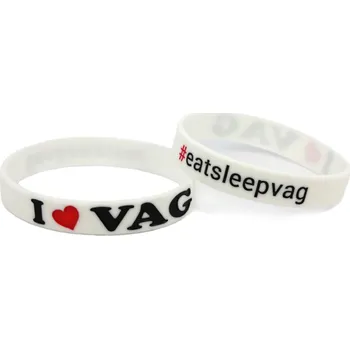 Náramek I Love VAG silikonový náramek (Bílý)