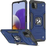 Wozinsky Ring Armor kryt na Samsung Galaxy A22 4G - modrý
