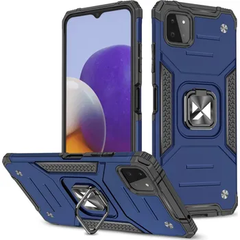 Pouzdro na mobilní telefon Wozinsky Ring Armor kryt na Samsung Galaxy A22 4G - modrý