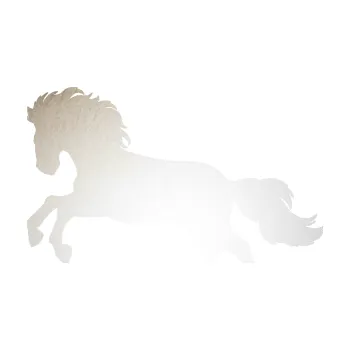 Samolepící dekorace Kůň 098 levá běh (82 - odrazková reflexní bílá) SAMOLEPKA NA AUTO, NÁLEPKA, FÓLIE, POLEP, TUNING, VLASTNÍ TEXT, TISK, AUTOSAMOLEPKY.cz, POLEPY, OBRÁZEK, LOGO, 3D STICKERS