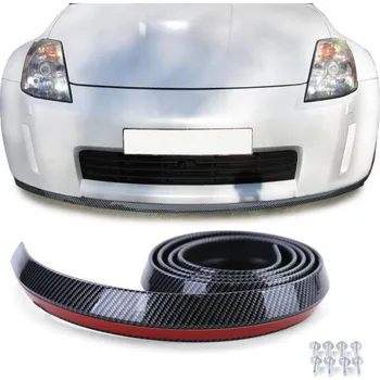 Tuning Přední spoiler Univerzální flexibilní 2,5mx4,5cm carbon