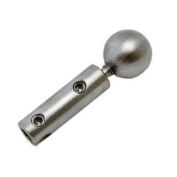 Zábradlí KOVIAN, s.r.o. Úchyt pro nerezové lanko ø5 mm (61 mm / ø12 / 20 mm), broušená nerez K320 / AISI304