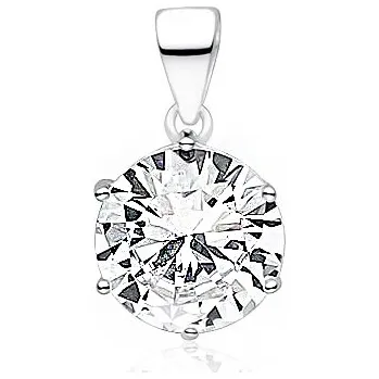 Přívěsek Olivie Stříbrný 10mm přívěsek ZIRKON 7362 Ag 925; ≤1,7 g.