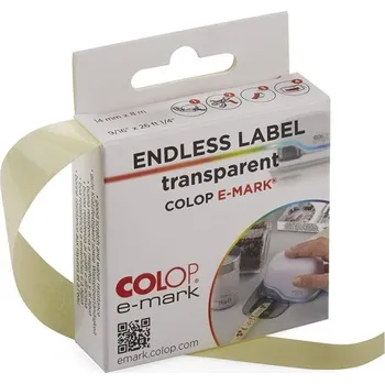 Razítko COLOP e-mark® nalepovací páska transparentní, 14mm x 8m (pro Professional, Create, GO)
