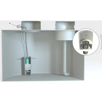 nádrž Plastová nádrž na dešťovou vodu k obetonování 3v1 kruhová 20 m3 - TOP nádrže