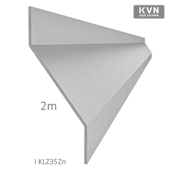 Stavební profil KOVIAN Z-profil-lamela L-2000mm, 20x40x20x1,5mm, zinkovaný plech, použitie pre plotovú výplň v kombinácii s KU35Zn a profilom 35mm,40mm alebo špeciálom KJL70x34x55x2, cena za 2 m kus