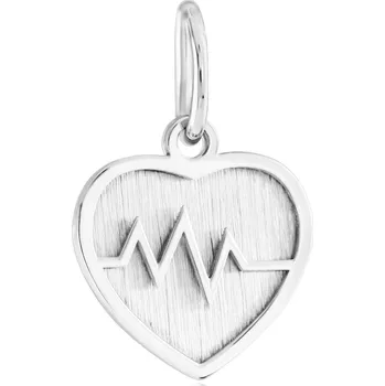 Přívěsek GEMMAX Original – garance kvality Přívěsek Srdeční tep z bílého zlata – zlatý šperk ryzosti 585/1000 v Dárkovém balení s Certifikátem GLPWN-42561