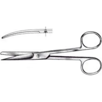 Nůžky chirurgické hrotnato tupé zahnuté 14cm