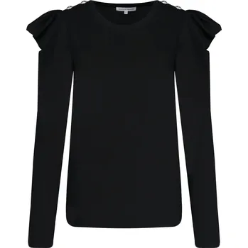 Dámské tričko Silvian Heach Halenka BREACKING | Barva:černý | Velikost:M