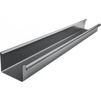 okap Žlab pozinkovaný hranatý antracit 330 mm, délka 6 m