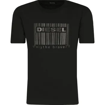 Pánské tričko Diesel Tričko TUDERCODE OVER | Barva:černý | Velikost:144