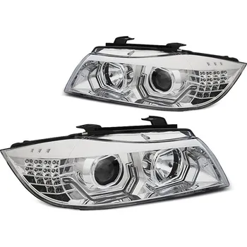 Přední světlomet TUNING-TEC Přední světla BMW E90/E91 05-08 3D AE LED chrom H7+H1