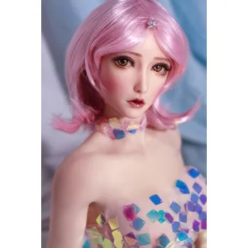 Silikonová panna Elsa-Babe Doll Elsababe sex-dolls Akiyama Naoko 102cm / Anime Platinum Silicone Sex Doll