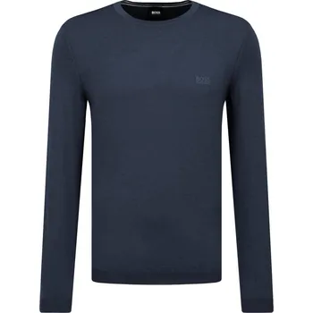 Pánský svetr BOSS ATHLEISURE Vlněný svetr Raio | Barva:tmavě modrá | Velikost:L