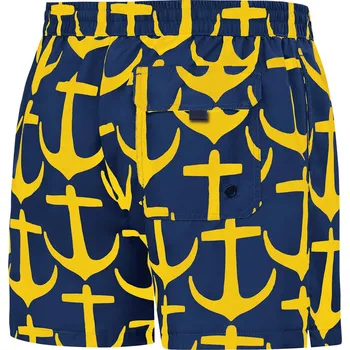 Oblečení a móda Pánské plavkové kraťasy Happy Self SM29-21 tm..modrá-vzor - Self M
