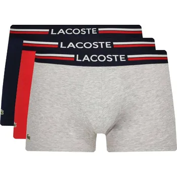 Boxerky Lacoste Boxerky 3-pack | Barva:červený | Velikost:L