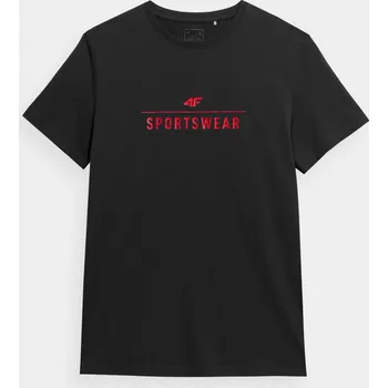 Pánské tričko 4F 4FSS23TTSHM539 BLACK Pánské tričko US S