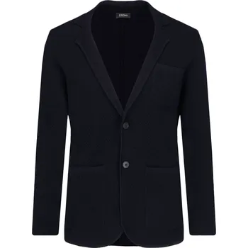 Pánské sako Z Zegna Vlněná sako | Barva:tmavě modrá | Velikost:XL