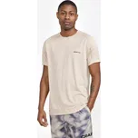 Craft triko ADV HiT SS Structure Barva: béžová, Velikost: XL