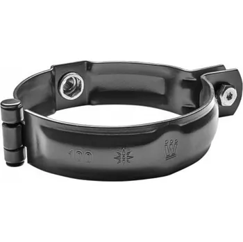 okap Objímka hliníková černá 80 mm bez hrotu, s metrickým závitem M10