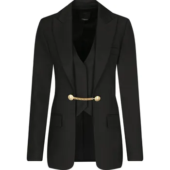 Dámské sako Pinko Vlněná sako COLLIMAZIONE 1 | Barva:černý | Velikost:34