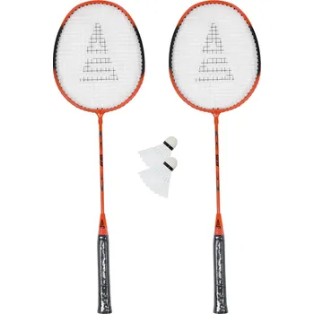 Badmintonová raketa Rulyt® Badmintonový set SULOV®, 2x raketa, 2x míček, vak - oranžový
