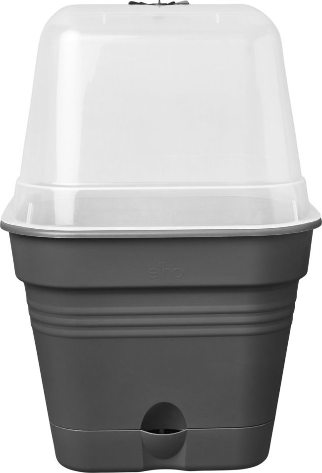 Plant pot Elho Basics 25,7 x 47,3 x 16,7 cm Black Green Plastic main image 1