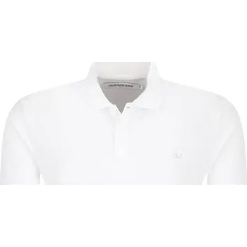 Pánská košile CALVIN KLEIN JEANS Polokošile CORE PIQUE | Barva:bílý | Velikost:L