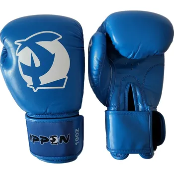 Boxerské rukavice BOXERSKÉ RUKAVICE IPPON PRO BLUE Barva: Modrá, Velikost: 10oz