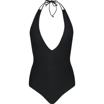 Dámské tričko NA-KD Plavky | Barva:černý | Velikost:XS