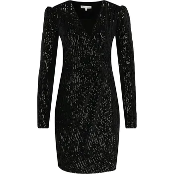 Dámské šaty Silvian Heach Šaty CHAINED | Barva:černý | Velikost:XXS