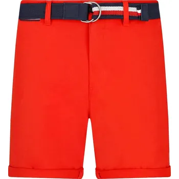 Pánské kraťasy Tommy Hilfiger Šortky + opasek brooklyn | Barva:červený | Velikost:34