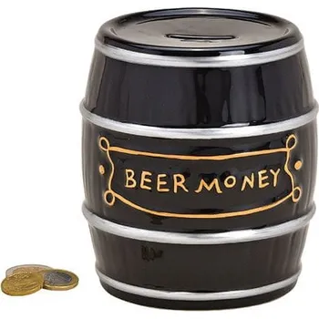 Pokladnička G. Wurm Beer Money pivní soudek černý