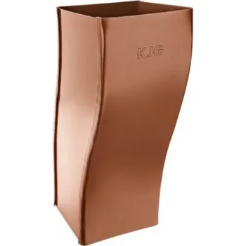 okap Koleno pozinkované hranaté měděno hnědé 100 mm odskokové