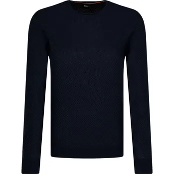 Pánský svetr BOSS CASUAL Svetr Komallo | Barva:tmavě modrá | Velikost:L