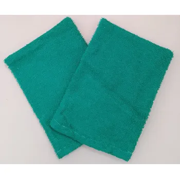 Žínka froté 15x24 cm stř.zelená