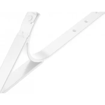 okap Hák hliníkový bílý sámový zpevněný