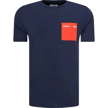 Pánské tričko Tommy Jeans Tričko TJM contrast | Barva:tmavě modrá | Velikost:XXL
