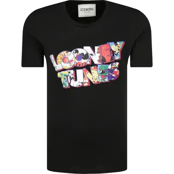 Pánské tričko Iceberg Tričko iceberg x looney tunes | Barva:černý | Velikost:XL