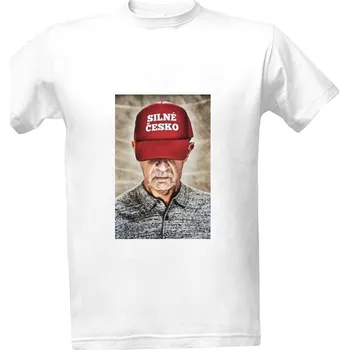 Pánské tričko Tričko s potiskem Silné česko Andrej Babiš Triko pánské