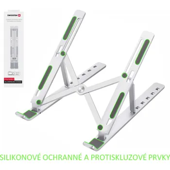 SWISSTEN hliníkový stojánek na notebook