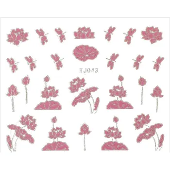 Nailee Samolepky kytičky růžové TJ043