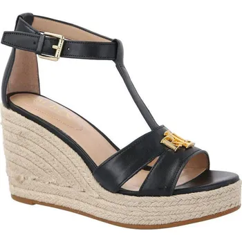 Dámské holínky LAUREN RALPH LAUREN Kůžoné boty na klínku HALE | Barva:černý | Velikost:37