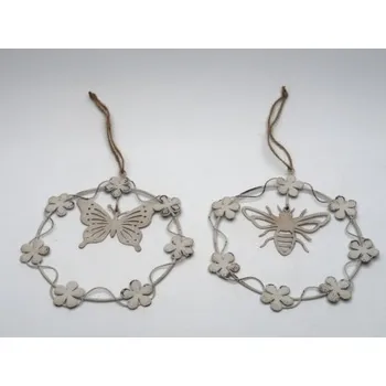 Velikonoční dekorace Věneček s květinou, Varianta Včelka