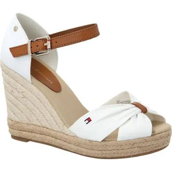 Dámské holínky Tommy Hilfiger boty na klínku s přídavkem kůže | Barva:bílý | Velikost:40